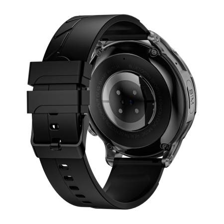 Lokmat Appllp 8 Pro Okosóra, Fekete ,  4G LTE, Hívás, Nano SIM, 1.85" TFT kijelző, 2GB RAM + 32GB, 2MP kamera (5MP interpolált), GPS, NFC, Pulzusmérés [7]