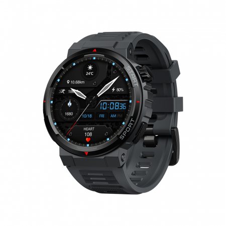 Smartwatch - Smartwatch Zeblaze Ares 3 Plus Negru, 1.43" AMOLED, Realtek 8773, Voce Bluetooth, Ritm Cardiac & SpO2, 280mAh, FitCloudPro