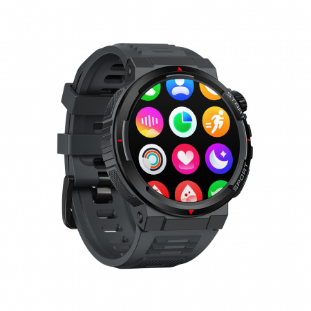 Smartwatch Zeblaze Ares 3 Plus Negru, 1.43" AMOLED, Realtek 8773, Voce Bluetooth, Ritm Cardiac & SpO2, 280mAh, FitCloudPro [2]