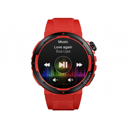 Okosóra Zeblaze Ares 3 Plus Piros, 1.43" AMOLED, Realtek 8773, Bluetooth Hang, Pulzus & SpO2, 280mAh, FitCloudPro [1]