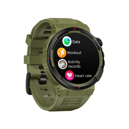 Smartwatch Zeblaze Ares 3 Plus Green, 1.43" AMOLED, Realtek 8773, Bluetooth Voice, Heart Rate & SpO2, 280mAh, FitCloudPro [2]