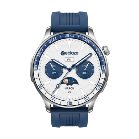 Smartwatch - Smartwatch Zeblaze Btalk 4 Pro, Argintiu, 1.43” AMOLED 466×466, Apeluri Bluetooth 5.3, Puls, SpO2, Somn, Moduri Sport, Always-On Display, IP68, Baterie 260mAh