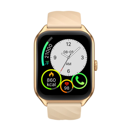 News - Smartwatch Zeblaze GTS 4 Gold, Silicone, 1.94" HD AMOLED, Always-on, Heart Rate, SpO2, BT Call, Voice Assistant, 100+ Sport Modes, IP68, 300mAh