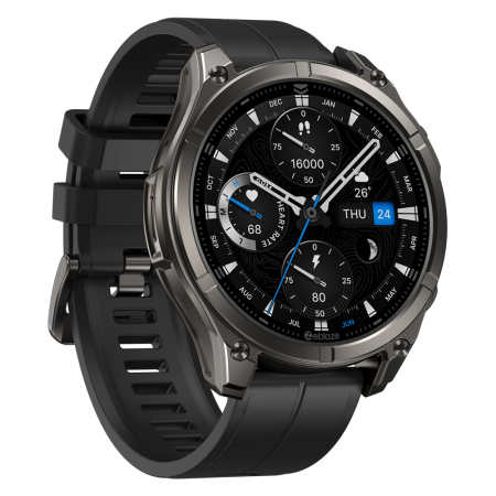 Smartwatch Zeblaze Vibe 8, Negru, 1.43'' Ultra HD AMOLED, Sticla de safir, Senzor HR Fusion, SpO2, Apeluri Bluetooth, Notificari, 500mAh, FitCloudPro, BLE 5.3, Peste 100 moduri sportive [2]