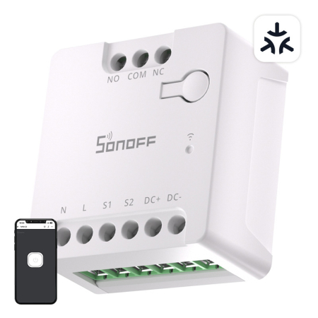 Gadgets - SONOFF MINI-D Smart WiFi Comutator (AC/DC 12-48V, contact uscat)