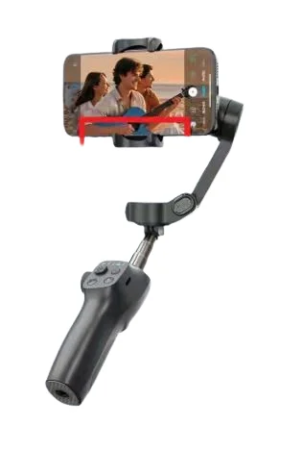 iSEN - Stabilizator Telefon iSEN CM8 Standard Edition, Gimbal 3 Axe, Negru, Bluetooth, Baterie 2600mAh, Tripod Inclus, Telecomandă