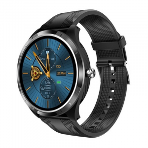 Smartwatch - Smartwatch STAR X3 Negru cu bratara neagra din TPU, 1.3" Full Touch, EKG, Saturatie oxigen, Ritm cardiac, Presiune sanguina, IP68