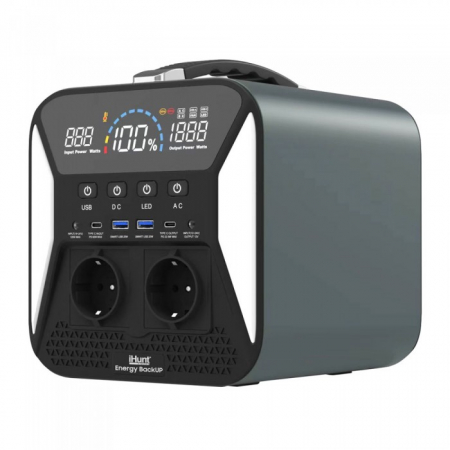 Green energy - iHunt Energy BackUp Portable Power Station, 300W output power, IP67, 20Ah battery