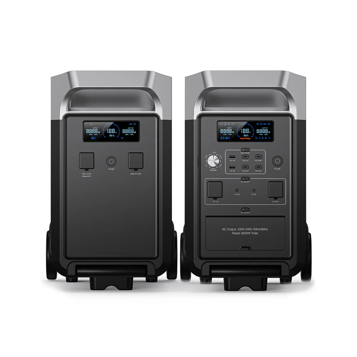 Modul de extindere Fossibot FB3840, pentru statia de incarcare Fossibot F3600 Pro, 3840Wh, 200W, Baterie LiFePO4, BMS [7]