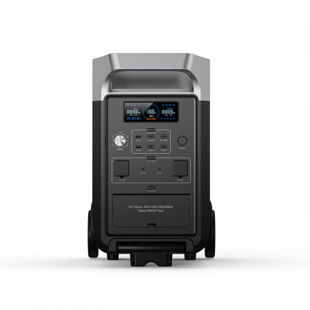 Fossibot F3600 Pro Hordozható Töltőállomás, Fekete, 3600W, 3840Wh, LCD Kijelző, BMS Védelem, 13 Kimenet, Levehető LED Zseblámpa, SOS [4]