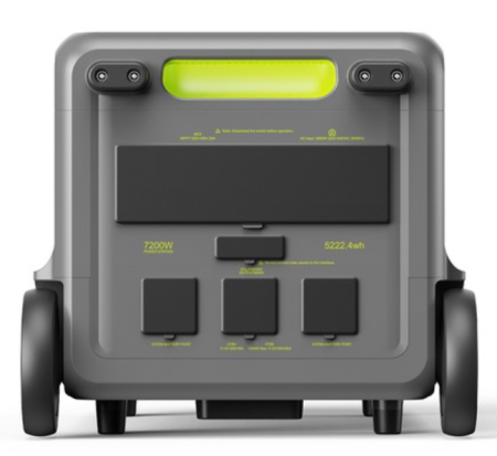 FOSSiBOT F7200 Portable Power Station, Green, 7200W, 5222.4Wh (5.2kWh), UPS & BMS, 6500+ Cycles LiFePO4, 5200W Hybrid Charging, Smart App Control [5]