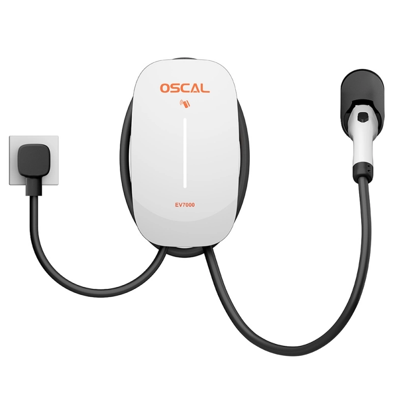 OSCAL EV7000 EV Charger, White, 7kW, 32A, Wallbox, IP65, IEC 62196 / Type 2, Multiple Protections [2]