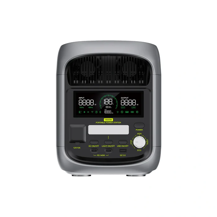 Stație Portabilă de Energie FOSSiBOT F1800, Verde, LiFePO4, 1800W, UPS <10ms, Încărcare Rapidă 80% în 45 min, Control prin Aplicație, Încărcare Solară 500W [3]