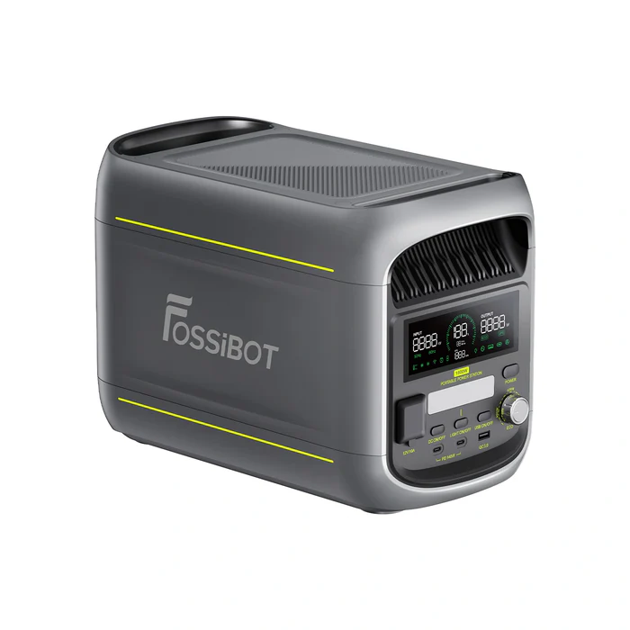Power station - Stații de energie electrică portabile - Stație Portabilă de Energie FOSSiBOT F1800, Verde, LiFePO4, 1800W, UPS <10ms, Încărcare Rapidă 80% în 45 min, Control prin Aplicație, Încărcare Solară 500W