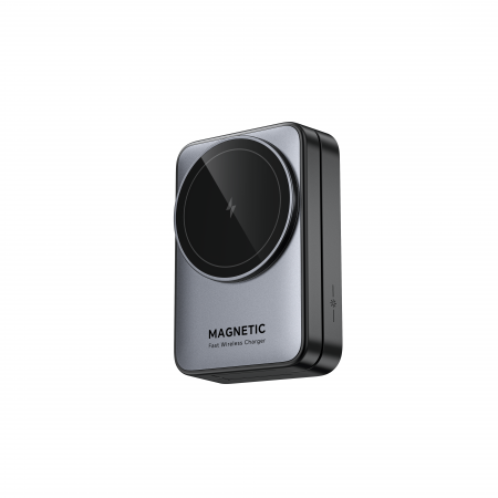 iSEN W91, 3 az 1-ben hajtogatható mágneses vezeték nélküli töltő állvány, Fekete, Fülhallgató töltő 5W, Óra töltő 2.5W, Telefon töltő 15W, Hajtható, Hűtőrendszer [12]