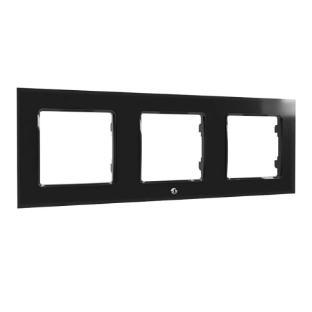 Gadgets - Switch cadru triplu Shelly (negru)