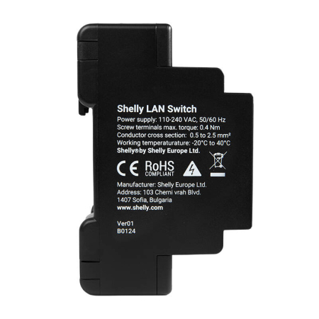 Switch Ethernet cu 5 porturi RJ45 Switch LAN Shelly [2]