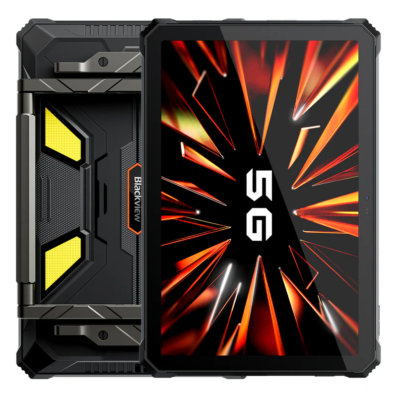 Tablete - Tableta Blackview Active 12 Pro Rugged, Negru, FHD+ 11", 2K, 5G, Proiector 200 lumeni, 24GB RAM (12GB + 12GB extensibili), 256 ROM, Android 15, Dimensity 7300, 30000mAh, NFC, Dual SIM