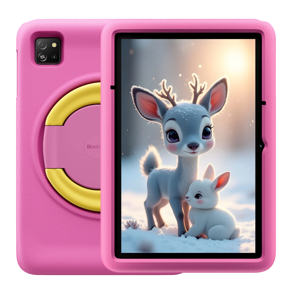 Tablete - Tableta Blackview Tab 60 Pro Kids, Roz, 4G, 10.1", HD+ IPS 60Hz, 12GB RAM (4GB + 8GB Extensibili), 128GB ROM, 8MP, Android 15, Unisoc T606, Mod PC, Google Kids Space, 7700 mAh, 10W, Dual SIM