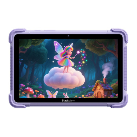 Táblagépek - Tablet Blackview LINK 1 Kids, Lila, 8.68", HD+ IPS, 16GB RAM (4GB + 12GB Extensibili), 64GB ROM, 5MP + 8MP, Rockchip RK3562, Android 16, Quad Core, Wi-Fi 6