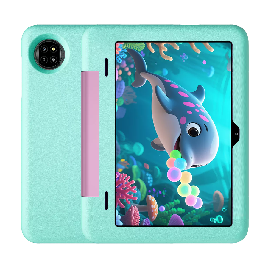 Tablete - Tableta Blackview Tab 20 Kids, Verde, 10.1", HD+ IPS 60Hz, 12GB RAM (4GB + 8GB Extensibili), 64GB ROM, 8MP, Android 15, Unisoc T310, Mod PC, Google Kids Space, 6600 mAh, 10W, Wi-Fi