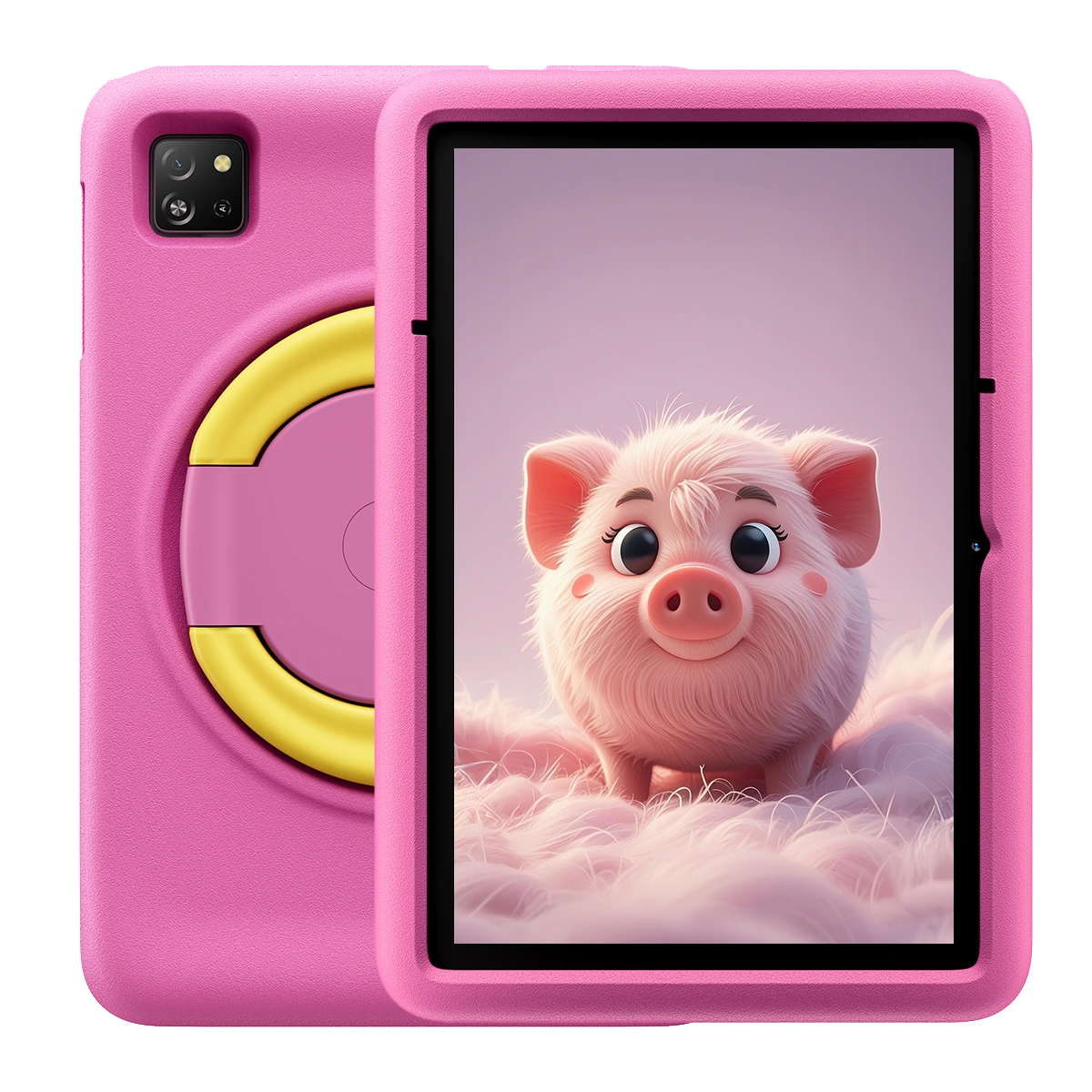 Tablete pentru copii - Tableta Blackview Tab A6 Kids Roz, Eye-friendly HD Display 10.1", Wi-Fi6, 12GB RAM (4GB + 8GB extensibili), 128GB ROM, Android 14, Octa-core AllWinner A523, 5100mAh