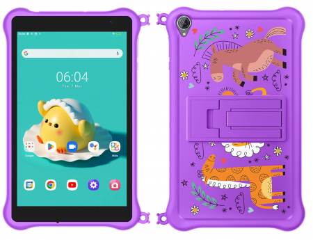 Tablete pentru copii - Tableta Blackview Tab 5 Kids Mov, IPS 8.0" HD, 3GB RAM, 64GB ROM, Android 12, RK3326S Quad-core, GPS, 5580mAh