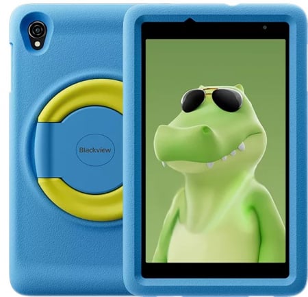 Tablete - Tableta Blackview Tab A5 Kids Albastru, Eye-friendly HD Display 8", Android 14, 9GB RAM (3GB+6GB extensibili), 64GB ROM, Unisonic Tiger T310, 5100mAh