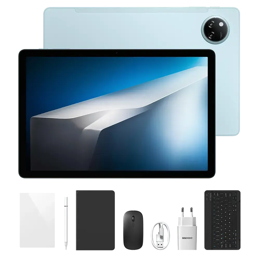 Tablete - Tabletă DOOGEE Tab A9 Pro Plus VIP, Albastru, 11" HD IPS, 36GB RAM (6GB + 30GB extensibili), 128GB ROM, Android 15, 8580mAh, Wi-Fi, 3.5mm Jack