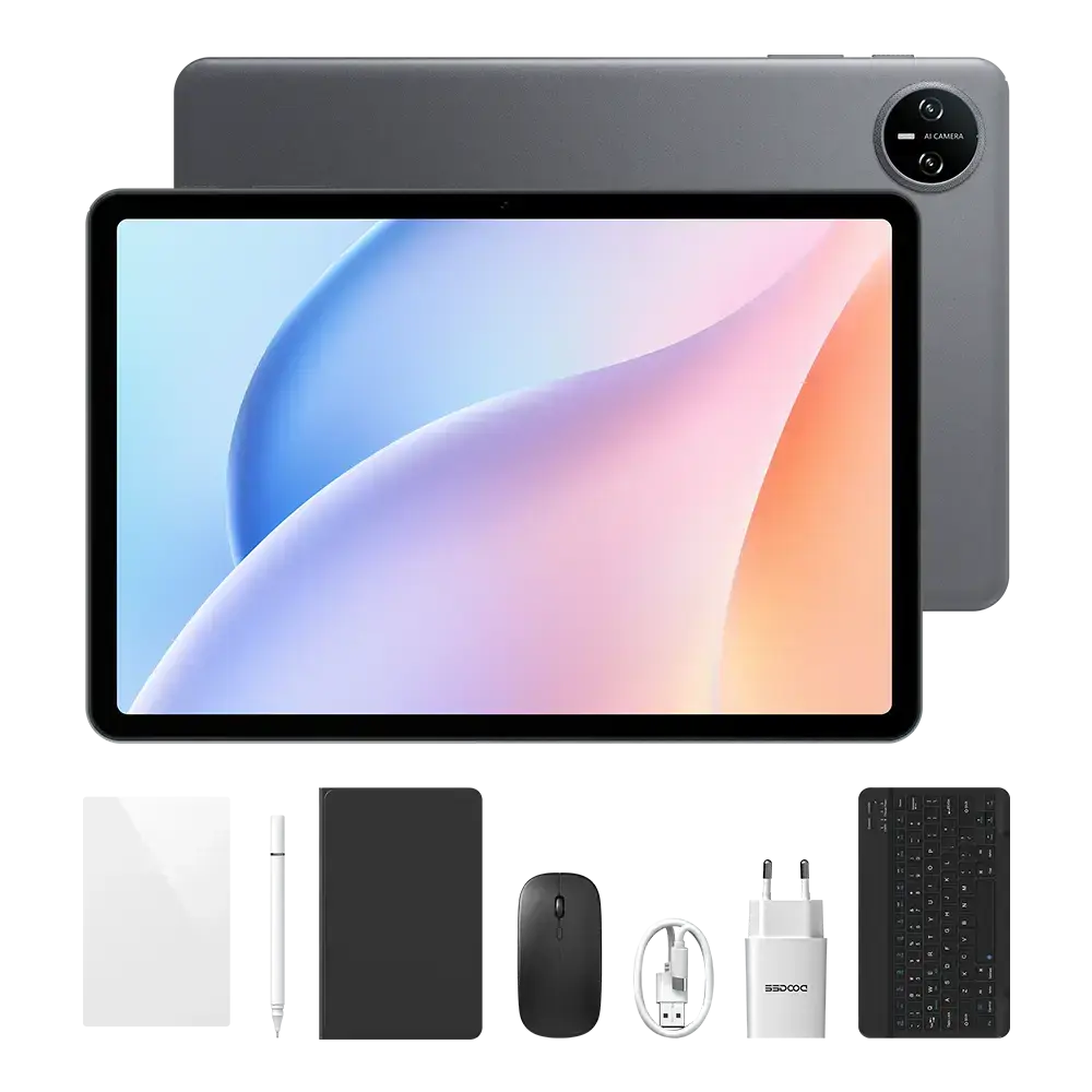 Tablete - Tabletă DOOGEE Tab A9 Pro VIP, Gri, 10.1" HD IPS, 20GB RAM (4GB + 16GB extensibili), 128GB ROM, Android 15, Unisoc T7200, Wi-Fi 5, 6580mAh