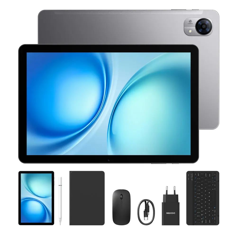 Noutati - Tabletă DOOGEE Tab G5 VIP  , Gri, 4G, 10.1", 20GB RAM (3GB + 17GB extensibili), 128GB, Unisoc T7200, 7500mAh, Android 16, Dual SIM