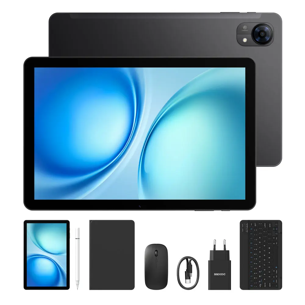 Noutati - Tabletă DOOGEE Tab G5 VIP  , Negru, 4G, 10.1", 20GB RAM (3GB + 17GB extensibili), 128GB, Unisoc T7200, 7500mAh, Android 16, Dual SIM