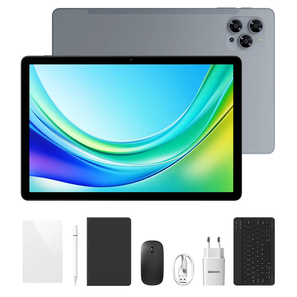 Tablete - Tabletă DOOGEE Tab G6 Max VIP, Gri, 13" FHD, 36GB RAM (6GB + 30GB extensibili), 256GB ROM, Baterie 10800mAh, Android, Wi-Fi