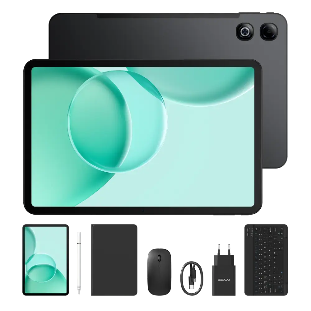 Tablete, Laptopuri si Accesorii - Tabletă DOOGEE Tab G6 Max VIP, Albastru, 13" FHD, 32GB RAM (6GB + 26GB extensibili), 256GB ROM, Baterie 10800mAh, Android, Wi-Fi