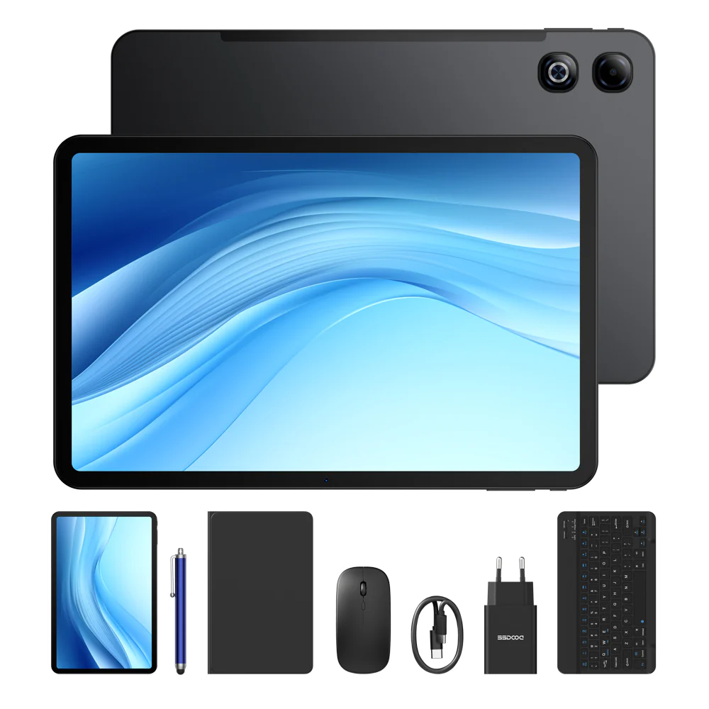 Noutati - Tabletă DOOGEE U13 Pro VIP, Negru, 13.4" FHD+ 120Hz IPS, 36GB RAM (6GB + 30GB extensibili), 256GB, Unisoc T7300, 11000mAh, Android 16
