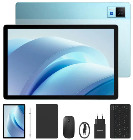 Táblagépek - Doogee U13 VIP Tablet, Wi-Fi, Kék, 13'' FHD+ IPS 90Hz, 32GB RAM (6GB + 26GB Kiterjesztett), 256GB ROM, 13MP + 5MP, Android 16, Unisoc T7280, 11000mAh, 18W, Arcfelismerés, Négy Hangszóró