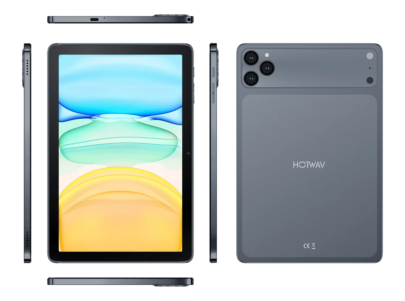 Tablete - Tabletă HOTWAV Pad 17 Pro, Gri, 4G LTE, 10.1” HD IPS 120Hz, 12GB RAM (4GB + 8GB extensibili), 128GB ROM, ASR8662 Octa-Core, WiFi 6, 5000mAh, Android 16, Dual SIM