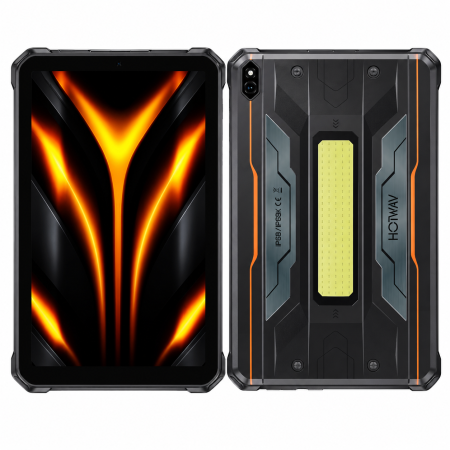 Tablete - Tabletă HOTWAV TAB R7 Pro, Portocaliu, 4G LTE, 10.1” HD+ IPS, 20GB RAM (8GB + 12GB extensibili), 256GB ROM, Unisoc T7250, 15600mAh 20W, Cameră 20MP, Android 16, Dual SIM