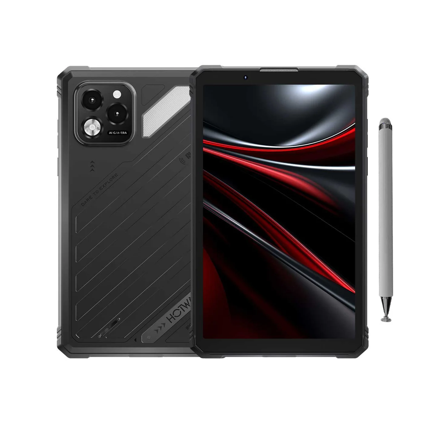 Táblagépek - HOTWAV R11 Pro Tablet, Fekete, 4G LTE, NFC, 8.7” HD+ IPS 120Hz, 24GB RAM (8GB + 16GB Bővített), 256GB ROM, Unisoc S513, 10150mAh 20W, 64MP Kamera, 120lm Kempinglámpa, Android 16, Dual SIM