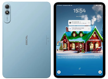 Táblagépek - Oscal Pad 200 Tablet, Kék, 4G, 13.4" FHD+ 120Hz, Android 16, 24GB RAM (6GB + 18GB bővíthető), 128GB ROM, Unisoc T7280, 16MP, PC Mode 3.0, AI funkciók, Face ID, 8300mAh, 18W, Dual SIM