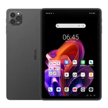 Tablete - Tabletă OSCAL Pad 9, Gri, 4G LTE, 10.1" HD+ IPS, 12GB RAM (4GB + 8GB extensibili), 128GB, Android 15, 7700mAh, Dual SIM