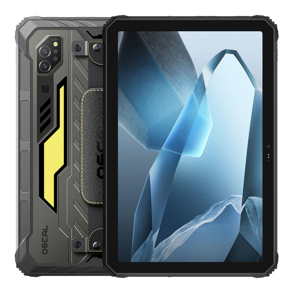 Tablete - Tableta Oscal Spider 10, Negru, 4G, 11" FHD+ 120Hz, 24GB RAM (8GB + 16GB extensibili), 256GB ROM, Android 15, Helio G81, 16MP, Night Vision, NFC, PC Mode, Lanterna de Camping, 20000mAh, 45W, Dual SIM