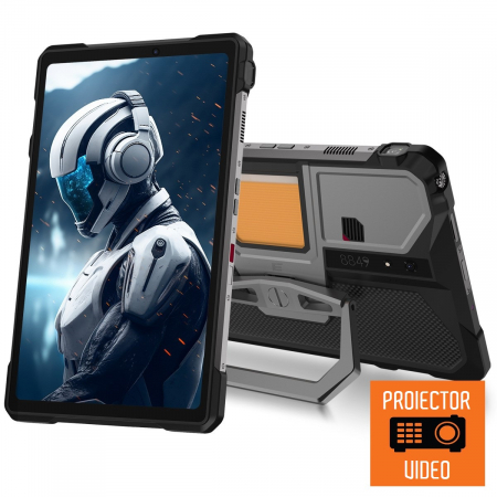 Tableta PC Unihertz 8849 Tank Pad E, Negru, Proiector Video, 4G, 10.95'' FHD+, 120 Hz, Android 14, 24GB RAM (12GB + 12GB extensibili), 512GB ROM, 50MP, 21000mAh, Dual SIM [7]