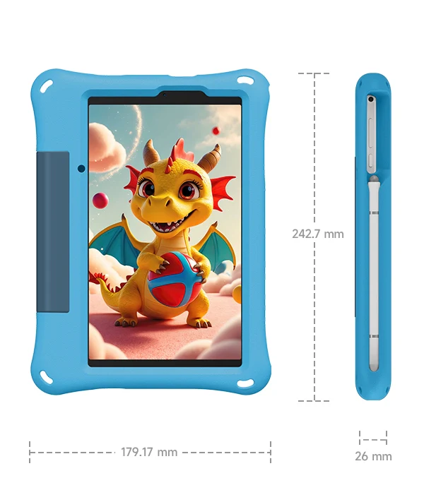 Tableta Ulefone Tab A9 Pro Kids, Roz, 4G, 8.68″ HD+ 90Hz, 8GB RAM (4GB + 4GB Extensibili), 128GB ROM, Android 15, Helio G91, 12MP, Widevine L1, Certificare TÜV, 5040mAh, 18W, Dual SIM [6]