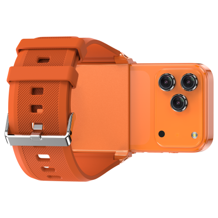 Smart Watch Phone iSEN PG999, Orange, 4G LTE, 3.97" Display, 3GB RAM, 64GB, GPS, WiFi, Bluetooth, 1800mAh, Dual SIM [6]