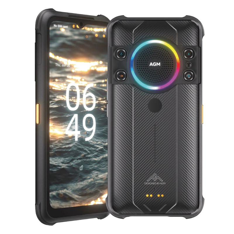Telefoane - Telefon mobil AGM H5 Pro Negru, 4G, IPS 6.52",  Night Vision, 8GB RAM, 128GB ROM, Android 12, Helio G35, NFC, 7000mAh, Dual SIM