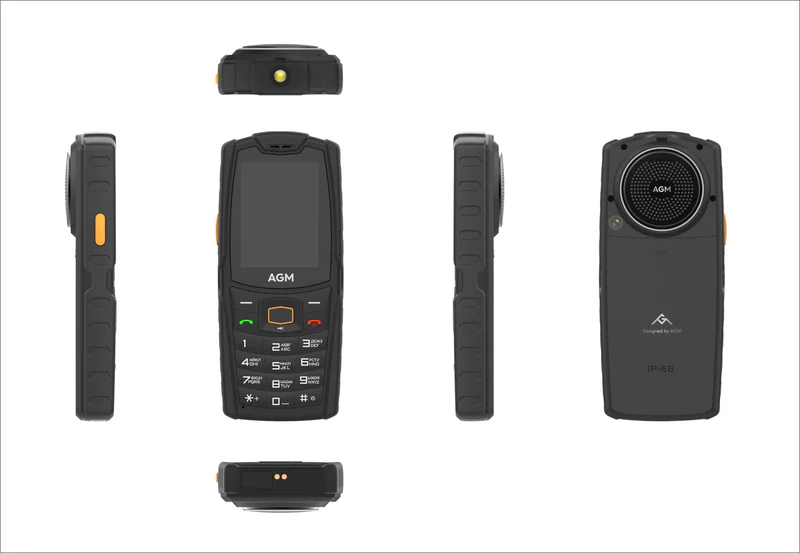Mobiltelefon AGM M6, 4G, kijelző 2,4 hüvelykes, 2500 mAh, hangszóró 3,5 W 109db [7]