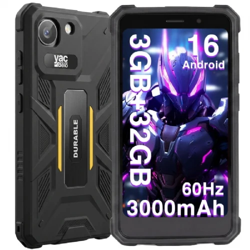 Telefoane Mobile. - Telefon Mobil AGM Note N2 Active, Negru, 4G LTE, 4.96”, 6GB RAM (3GB + 3GB extensibili), 32GB ROM, Unisoc SC9863A Octa-Core, Android 16 Go, IP54, 3000mAh, Dual SIM