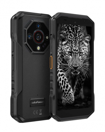 Telefoane - Telefon mobil Ulefone Armor X32, Negru, 4G, 5.65" LCD, 12GB RAM (6GB + 6GB extensibili), 128GB ROM, Night Vision, 48MP+16MP, Android 14, Helio G91, WiFi, NFC, 5500mAh, 18W, Dual SIM
