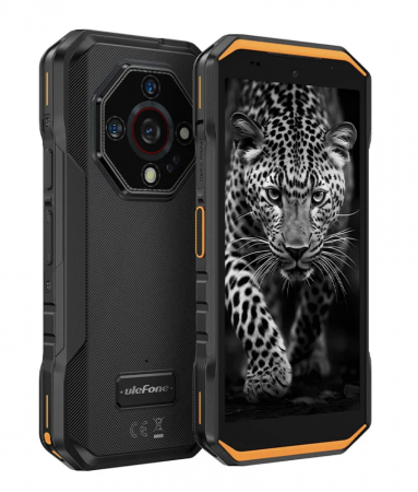 Telefoane - Telefon mobil Ulefone Armor X32, Portocaliu, 4G, 5.65" LCD, 12GB RAM (6GB+6GB extensibili), 128GB ROM, Night Vision, 48MP+16MP, Android 14, Helio G91, WiFi, NFC, 5500mAh, 18W, Dual SIM